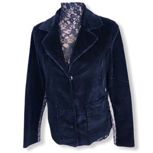 One Girl Who Jacket Med Black Microcord Cardigan
